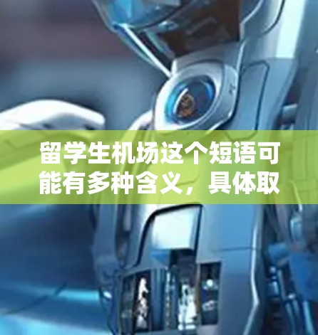 留学生机场这个短语可能有多种含义，具体取决于上下文。如果你指的是留学生在机场的相关服务或设施，以下是一些可能的解释