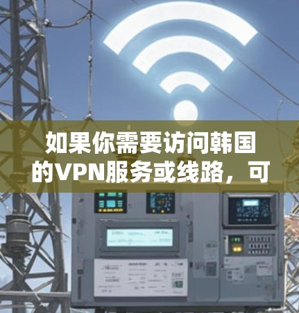 如果你需要访问韩国的VPN服务或线路，可以选择一些知名的VPN提供商，他们通常会提供稳定且安全的连接。以下是一些常用的VPN服务