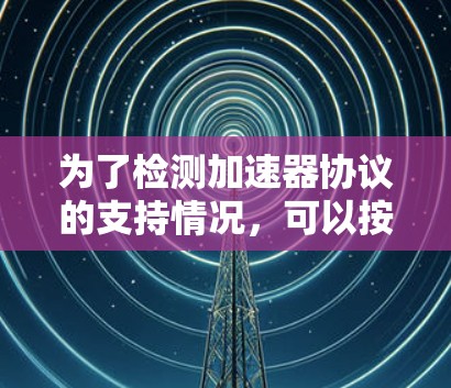 为了检测加速器协议的支持情况，可以按照以下步骤进行