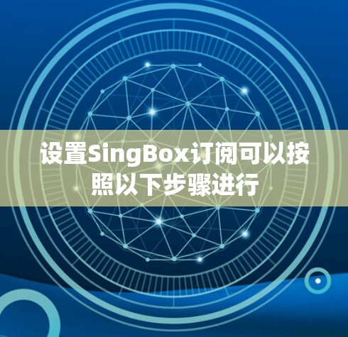 设置SingBox订阅可以按照以下步骤进行