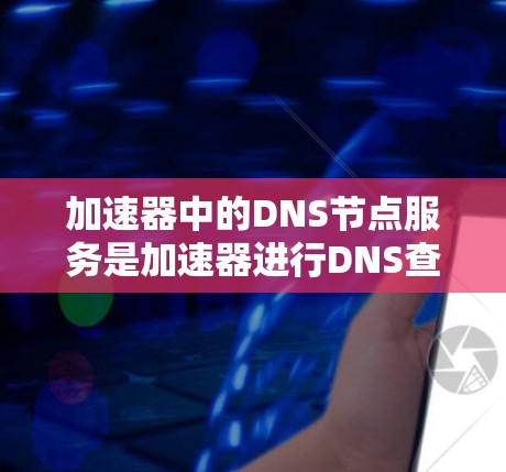 加速器中的DNS节点服务是加速器进行DNS查询和缓存管理的关键组件。以下是对其工作原理、配置、监控和优化的详细解释