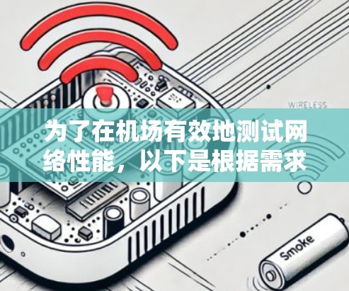 为了在机场有效地测试网络性能，以下是根据需求和考虑因素整理的步骤和工具建议