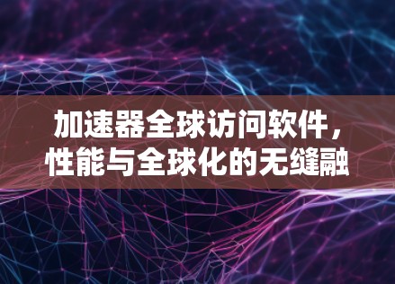 加速器全球访问软件,性能与全球化的无缝融合 加速器全球访问软件,性能与全球化的无缝融合