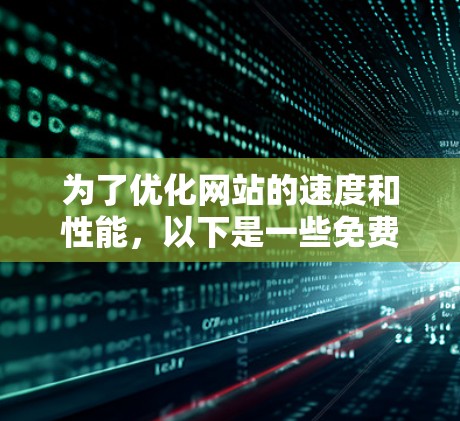为了优化网站的速度和性能，以下是一些免费的工具和策略，可以帮助你提升网站的加载速度和用户体验