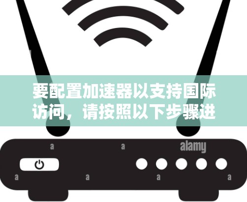 要配置加速器以支持国际访问，请按照以下步骤进行
