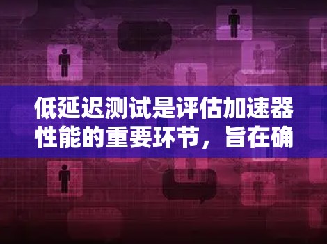 低延迟测试是评估加速器性能的重要环节，旨在确保其在处理任务时的效率。以下是对低延迟测试的总结和建议