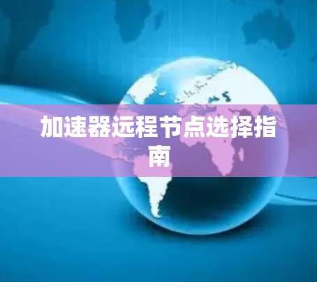 加速器远程节点选择指南