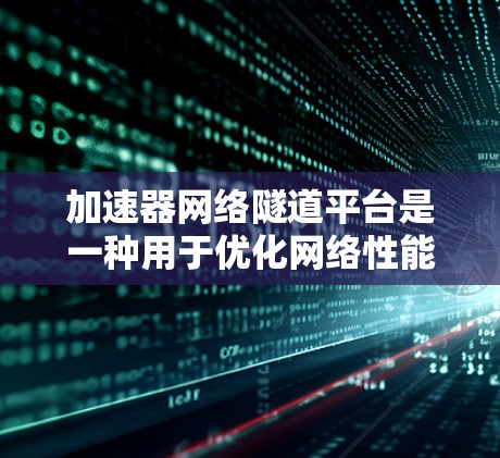 加速器网络隧道平台是一种用于优化网络性能和数据传输效率的解决方案，结合了加速器技术和隧道网络的概念。以下是对这一平台的详细分析和解释