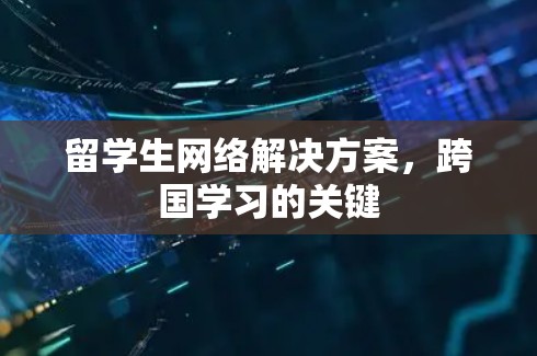 留学生网络解决方案，跨国学习的关键